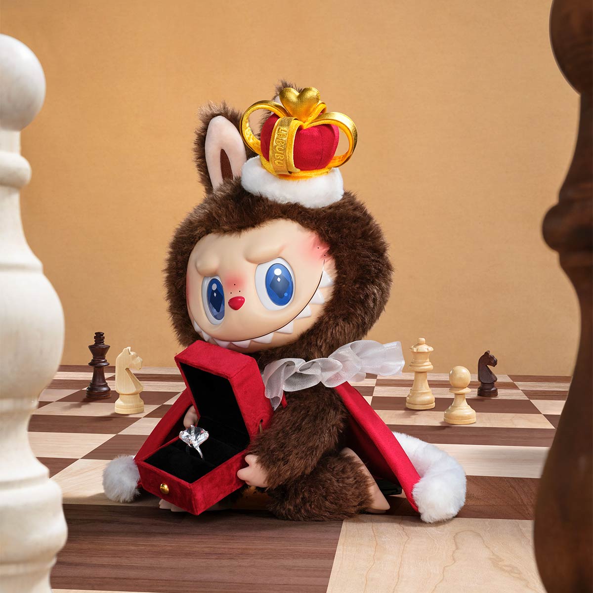 POP MART The Monsters Let's Checkmate Series Vinyl Plush Doll, Toys for Proposal Gift, Modern Home Decor, Collectible Toy Set for Desk Accessories